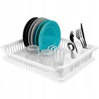 Ociekacz SUSZARKA NA NACZYNIA sztućce talerze stojąca plastikowa 46x37 cm