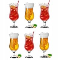 Kieliszki do KOKTAJLI drinków PIWA 460ml 6 sztuk HURRICANE