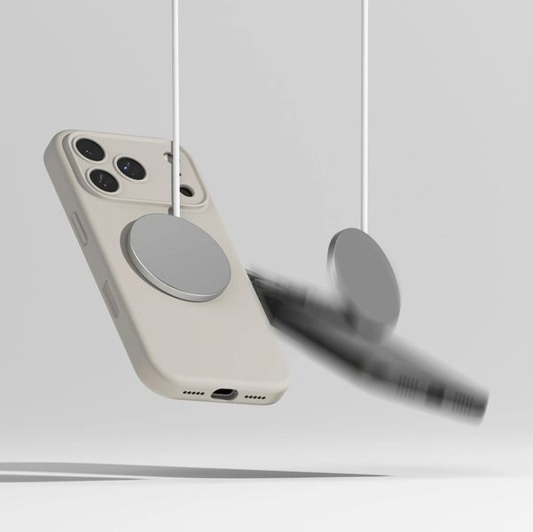 Etui Ringke Silicone Magnetic Magsafe do Iphone 17 Pro Max Stone zdjęcie 9