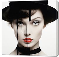 Obraz 90x90cm Atramentowa Aura