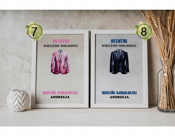 PREZENT NA WIECZÓR KAWALERSKI PAMIĄTKA OBRAZEK A4 IKWK zdjęcie 14