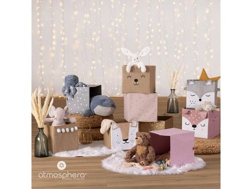 Kosz pojemnik organizer TEKSTYLNY dla dzieci na zabawki JELONEK 29x29 cm na Arena.pl