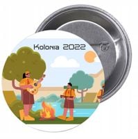 Przypinki buttony KOLONIA 2022 znaczki z grafiką