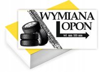 Wizytówki firmowe reklamowe 100szt dużo wzorów gotowe projekty WYMIANA OPON