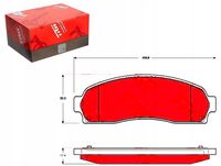 KLOCKI HAMULCOWE PRZÓD GDB4131 TRW FORD USA