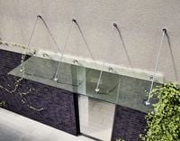 daszek szklany QUBA 250x120 bezbarwny