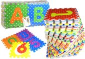 ND24_1975 Puzzle Piankowe Kolorowe Alfabet i Cyfe