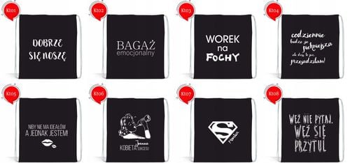 Workoplecak worek z twoim napisem prezent święta na Arena.pl