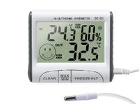 STACJA POGODOWA TERMOMETR HIGROMETR CZUJNIK ZEW PRZEWÓD