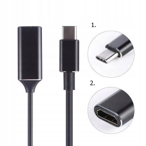 KABEL ADAPTER Przejściówka USB-C 3.1 DO HDMI 4K UHD MHL do Macbook Samsung na Arena.pl