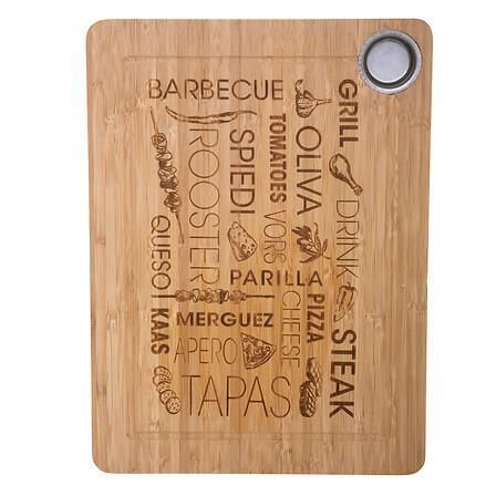 Deska do krojenia bambusowa Word zdjęcie 1