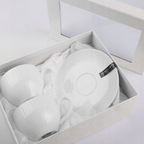 KOMPLET PORCELANOWYCH FILIŻANEK ZEOLIA 250ML 2SZT DO KAWY HERBATY na Arena.pl