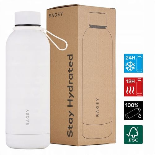Butelka termiczna Mojo 12/24h 500 ml - White/Biała na Arena.pl