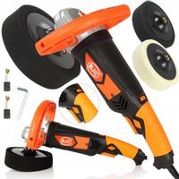 POLERKA SAMOCHODOWA SZLIFIERKA Z REGULACJĄ OBROTÓW + ZESTAW GĄBEK