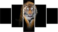 75CM 120 OBRAZ 5 ELEM TYGRYS ŚCIENNY DRUK