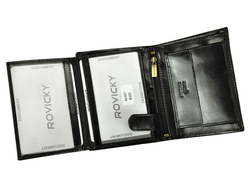 Skórzany męski portfel Rovicky N4-RVT RFID na Arena.pl