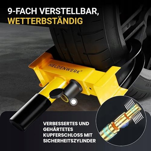 Blokada koła samochodu przyczepy motocykla na Arena.pl