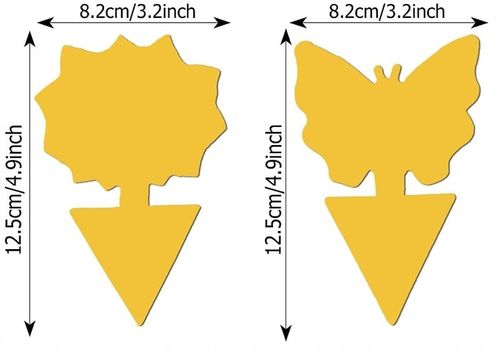 60x ŻÓŁTY LEP DO DONICZEK MOTYL na ziemiórki mszyce muszki owocówki owady na Arena.pl