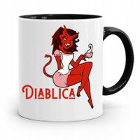 Kubek Czarny Dla Dziewczyny Żony Diablica Prezent Z Nadrukiem Ze Zdjęciem