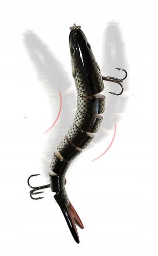 Wobler SZCZUPAK SANDACZ Łamany F144 ZŁOTO-SREBRNY na Arena.pl