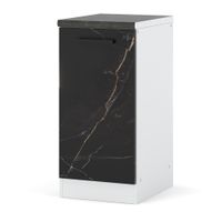 Szafka Kuchenna Stojąca Z Blatem Modułowa Blande 40cm Biały San Sebastian