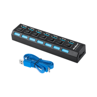 HUB USB 3.0 x 7 rozgałęźnik rozdzielacz Rebel 5 Gb/s