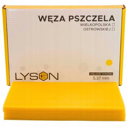 Węza pszczela WIELKOPOLSKA Łysoń 1 kg BADANA naturalny Wosk Pszczeli - na Arena.pl