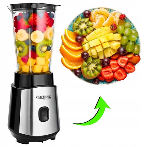 BLENDER KIELICHOWY 1500W MIKSER DO SMOOTHIE KOKTAJLI LODU 2 BIDONY + na Arena.pl
