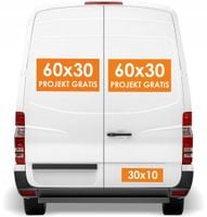 REKLAMA magnetyczna na samochód tył busa BUSA