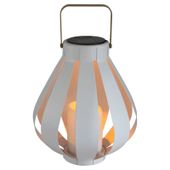 Ogrodowy lampion solarny LED Ahobro 313232 3000K biały