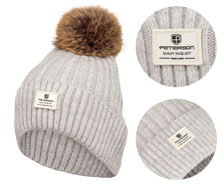 czapka ptn hat-07-7712 grey zdjęcie 1