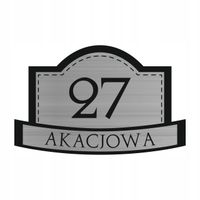 TABLICZKA TABLICA GRAWEROWANA ADRESOWA laminat grawerski numer domu