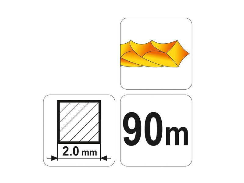 ŻYŁKA TNĄCA DO KOS I PODKASZAREK 2 MM 90 MB FLO 89483 KWADRAT SKRĘCANY zdjęcie 4
