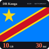 Karta eSIM Internet DR Konga 10 GB na 30 dni - bez rejestracji