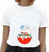 Koszulka ciążowa nadruk KINDER NIESPODZIANKA