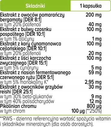 Biowen Cholestovit Complex+ 90 kapsułek Prawidłowy Cholesterol Czerwony ryż na Arena.pl