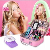 Zestaw do makijażu kosmetyki makeup do PAZNOKCI kuferek dla dzieci prezent