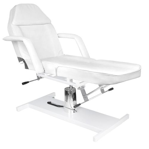 Fotel kosmetyczny hydrauliczny Basic 210 biały na Arena.pl