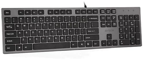 PŁASKA WYSPOWA KLAWIATURA A4TECH MIĘKKIE NISKIE KLAWISZE + 2x HUB USB na Arena.pl