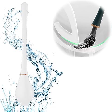 Szczotka Silikonowa do WC Toalety ścienna Biała na Arena.pl