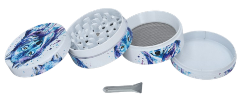 Biały Młynek Do Mielenia Tytoniu Suszu Grinder Crusher Z Kolorowym na Arena.pl