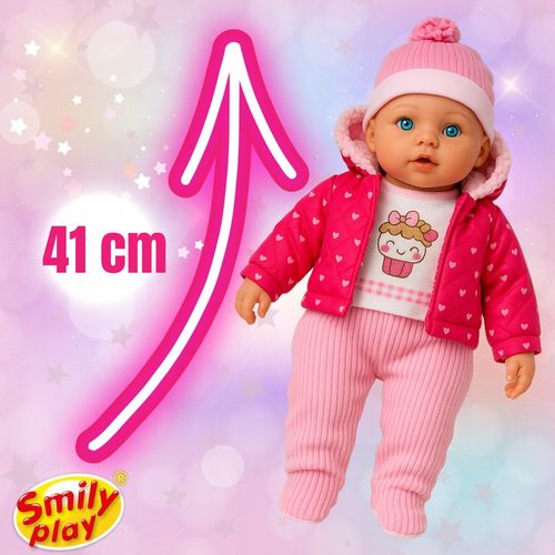SMILY PLAY Duża lalka miękki bobas mówi śpiewa interaktywna PL ENG 41 cm na Arena.pl