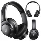 Duże nauszne słuchawki bezprzewodowe Soundcore Q20i Czarny ANC Bluetooth 5
