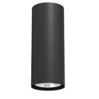 Lampa oprawa sufitowa punktowa tuba 10 cm czarna okrągła spot Brosline