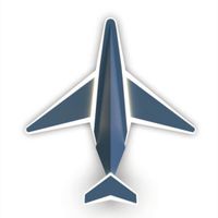 Kinkiet dziecięcy Sky MX3140-1-3XCT samolot LED 24W 3000K niebieski