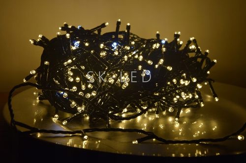 LAMPKI CHOINKOWE 500 LED BIAŁE CIEPŁE FLASH ZEWNĘTRZNE WEWNĘTRZNE na Arena.pl