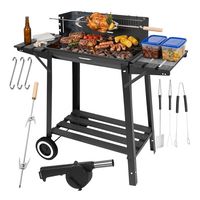 ND12_18915 Grill ogrodowy z rożnem 93x41x86cm Ka
