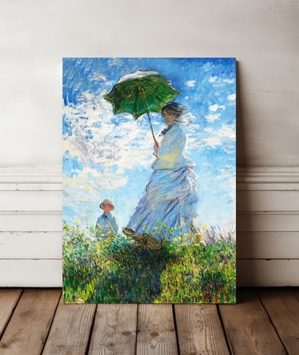 Obraz na płótnie Claude Monet parasol 80x120 cm na Arena.pl