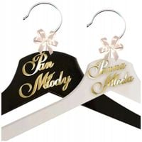 WIESZAKI ślubne PARA pan MŁODY panna MŁODA złote 2