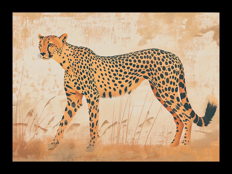 Plakat 18x13cm Gepard w Ruchu zdjęcie 2